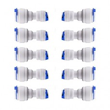 Neeshow 3/8" OD Quick Connect Push In to Connect Water Tube Fitting Pack Of 10(3/8" to 1/4"Tube OD) - B077WW9JB7